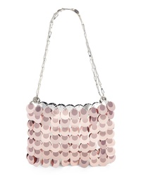 Sac bandoulière pailleté rose