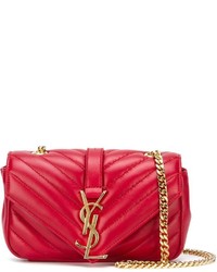 Sac bandoulière rouge Saint Laurent