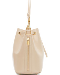 Sac bourse en cuir beige Saint Laurent