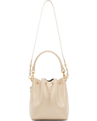 Sac bourse en cuir beige Saint Laurent