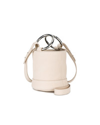 Sac bourse en cuir beige Simon Miller