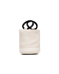 Sac bourse en cuir blanc Simon Miller