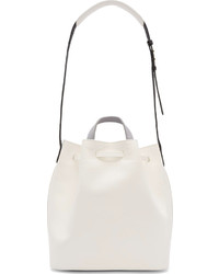 Sac bourse en cuir blanc