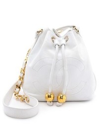 Sac bourse en cuir blanc WGACA