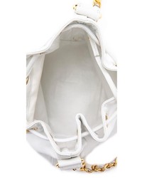 Sac bourse en cuir blanc WGACA