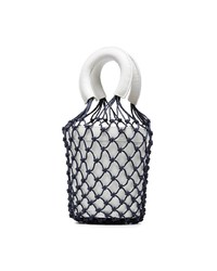 Sac bourse en cuir blanc Staud