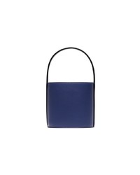 Sac bourse en cuir bleu marine Staud