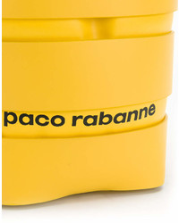 Sac bourse en cuir jaune Paco Rabanne