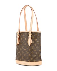 Sac bourse en cuir marron Louis Vuitton Vintage