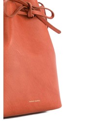 Sac bourse en cuir marron Mansur Gavriel