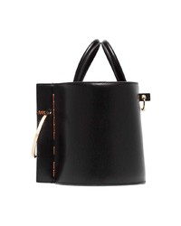 Sac bourse en cuir noir Danse Lente