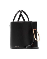 Sac bourse en cuir noir Danse Lente