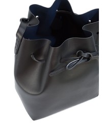 Sac bourse en cuir noir Mansur Gavriel