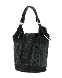 Sac bourse en cuir noir Kooreloo