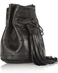 Sac bourse en cuir noir Wendy Nichol