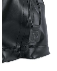 Sac bourse en cuir noir Paco Rabanne