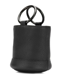 Sac bourse en cuir noir Simon Miller