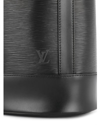 Sac bourse en cuir noir Louis Vuitton Vintage