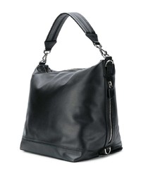 Sac bourse en cuir noir Paco Rabanne