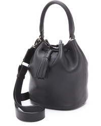 Sac bourse en cuir noir Anya Hindmarch