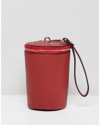 Sac bourse en cuir rouge French Connection