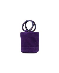 Sac bourse en daim violet Simon Miller