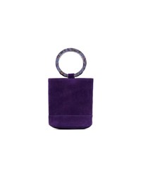 Sac bourse en daim violet Simon Miller