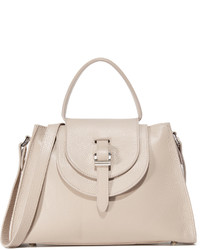 Sac en cuir beige Meli-Melo