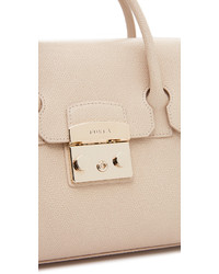 Sac en cuir beige Furla