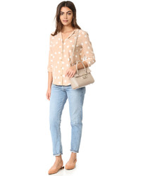 Sac en cuir beige Furla