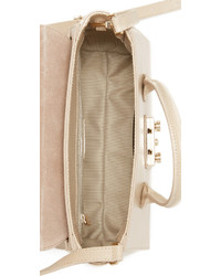 Sac en cuir beige Furla