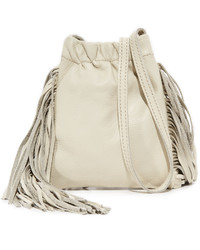 Sac en cuir beige Monserat De Lucca