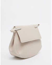 Sac en cuir beige Pieces