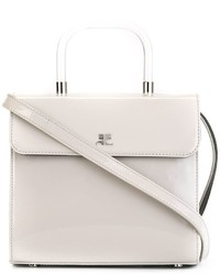 Sac en cuir blanc Courreges