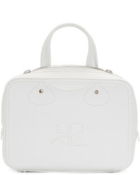 Sac en cuir blanc Courreges