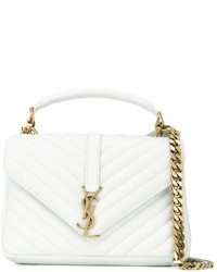 Sac en cuir blanc Saint Laurent