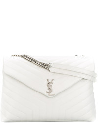 Sac en cuir blanc Saint Laurent