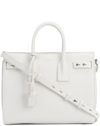 Sac en cuir blanc Saint Laurent