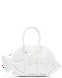 Sac en cuir blanc Thom Browne