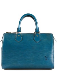 Sac en cuir bleu canard Louis Vuitton