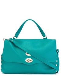 Sac en cuir bleu canard Zanellato