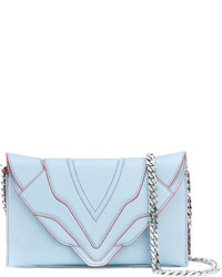 Sac en cuir bleu clair Elena Ghisellini