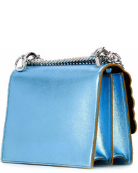 Sac en cuir bleu clair Fendi