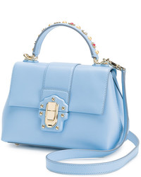 Sac en cuir bleu clair Dolce & Gabbana