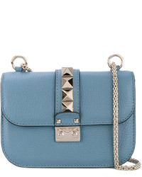 Sac en cuir bleu clair Valentino Garavani