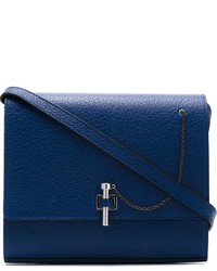 Sac en cuir bleu marine Carven