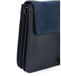 Sac en cuir bleu marine Rebecca Minkoff