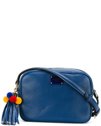 Sac en cuir bleu marine Dolce & Gabbana