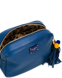 Sac en cuir bleu marine Dolce & Gabbana