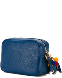 Sac en cuir bleu marine Dolce & Gabbana